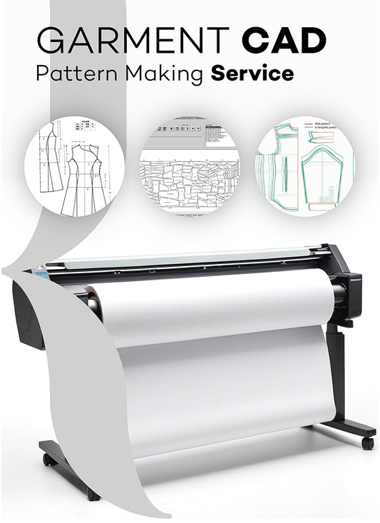 Garment CAD Pattern Making Service for " MASTER PATTERN"