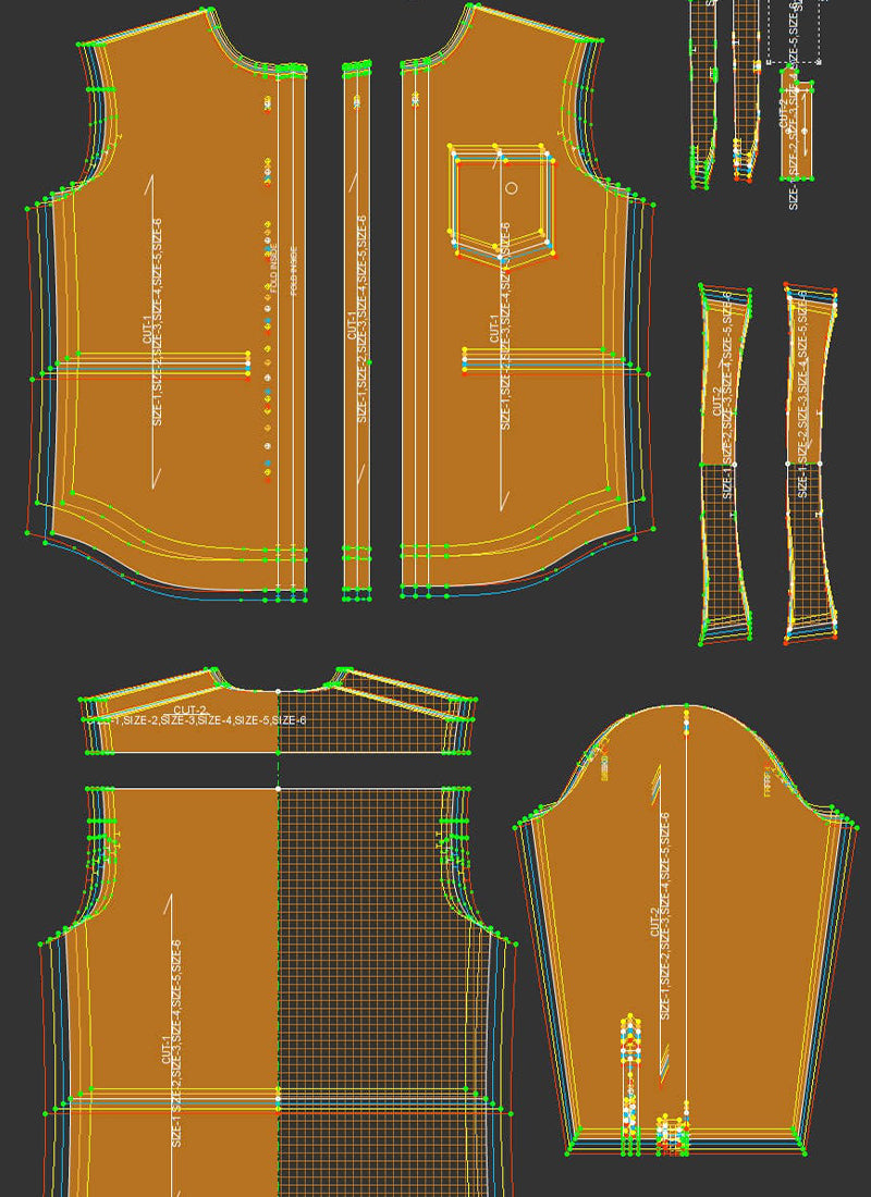 Garment CAD Pattern Making Service for " MASTER PATTERN"